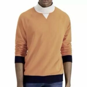 Club Room Men’s Orange Cotton Turtleneck Sweater Size L